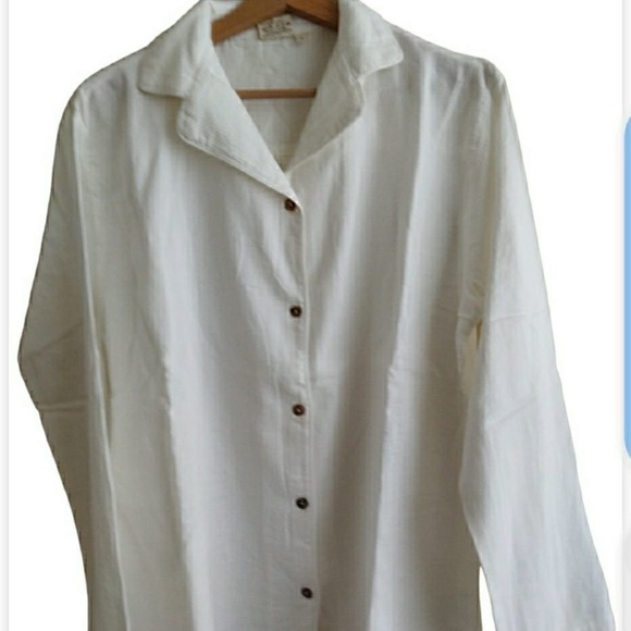 Cotton Breezy Pajamas Set, Off White Color - Picture 11 of 12